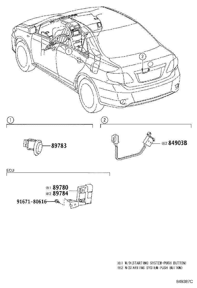 89780-02110 COMPUTER ASSY, TRANSPONDER KEY product image