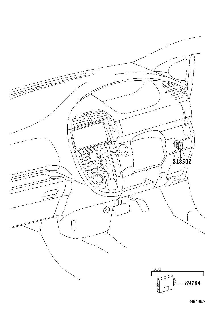 81850-12270 LAMP ASSY, THEFT WARNING INDICATOR product image