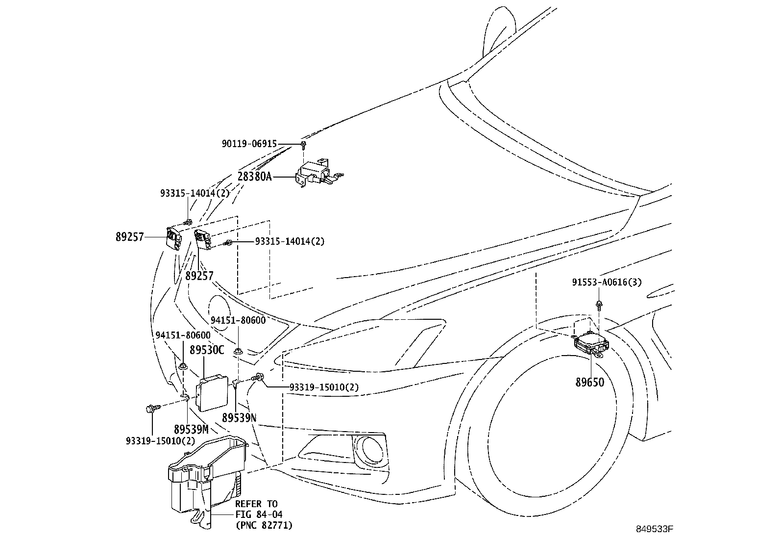 82730-53441 BLOCK ASSY, INSTRUMENT PANEL JUNCTION product image