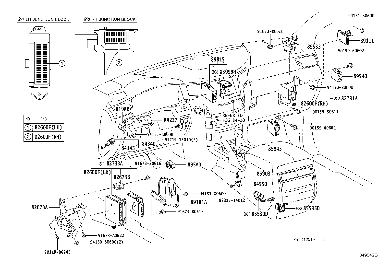 84720-60152 SWITCH ASSY, PATTERN SELECT, NO.1 product image
