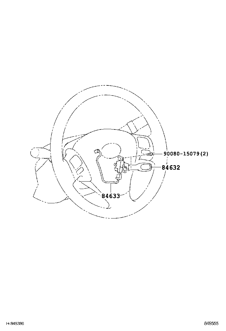 84633-02020 WIRE, CRUISE CONTROL SWITCH product image