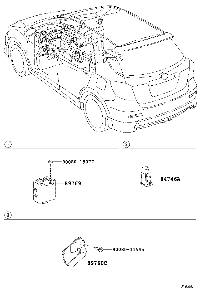89760-02011 RECEIVER ASSY, TIRE PRESSURE MONITOR product image
