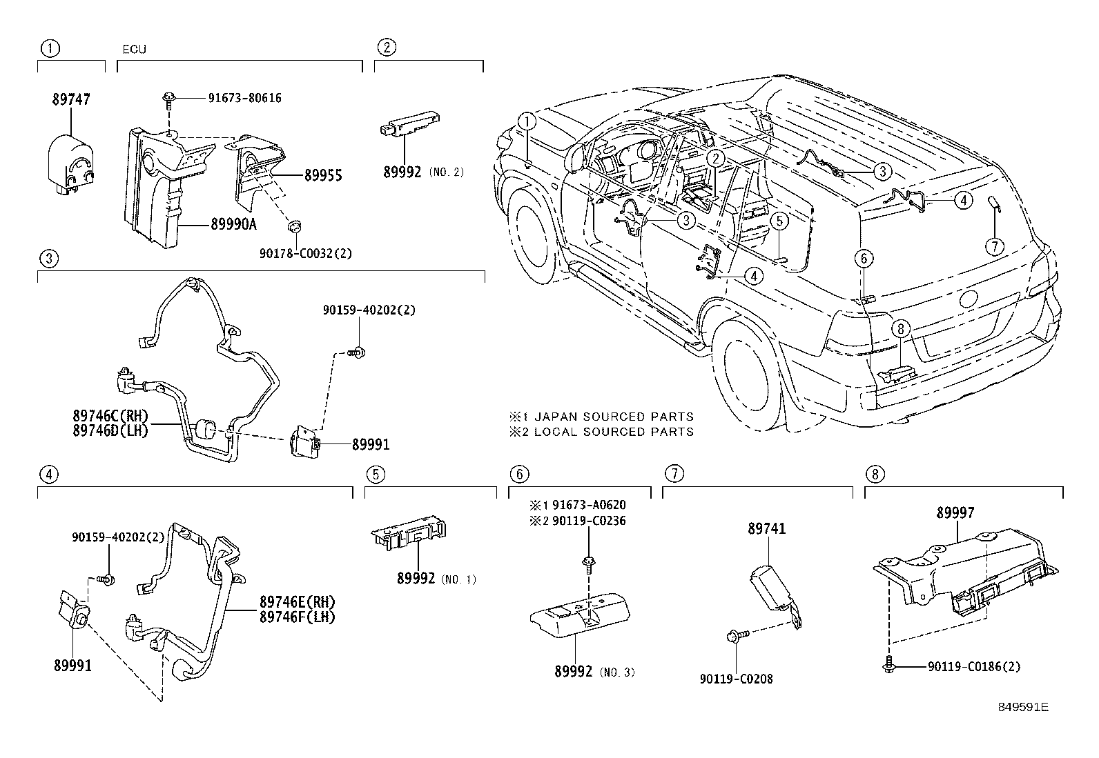 897B0-60030 RECEIVER ASSY, ELECTRICAL KEY & TPMS product image