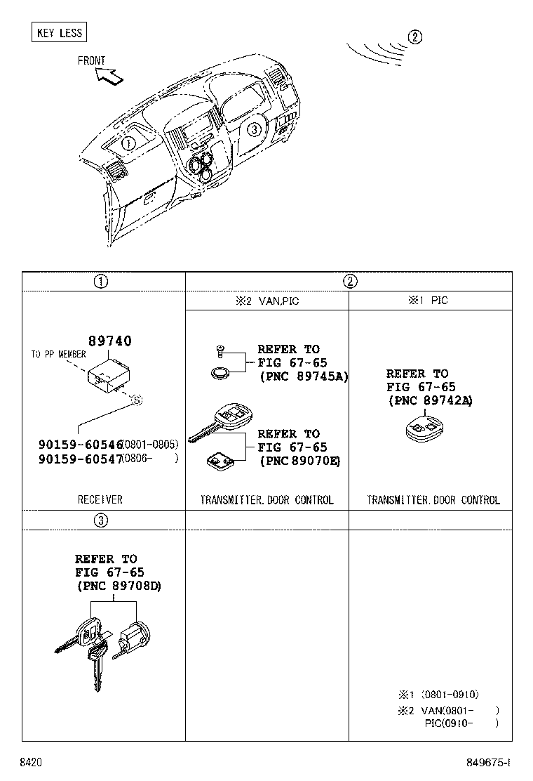 89740-BZ010 COMPUTER ASSY, DOOR CONTROL W/RECEIVER product image