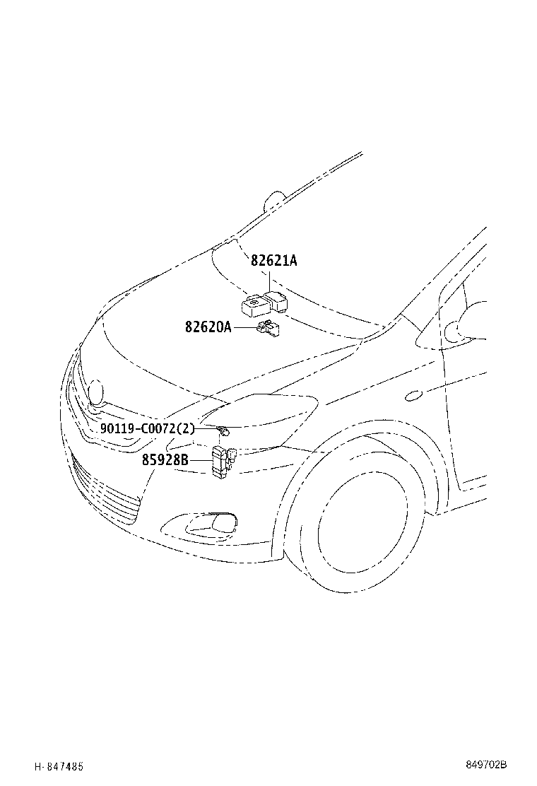 84140-0D261 SWITCH ASSY, HEADLAMP DIMMER product image