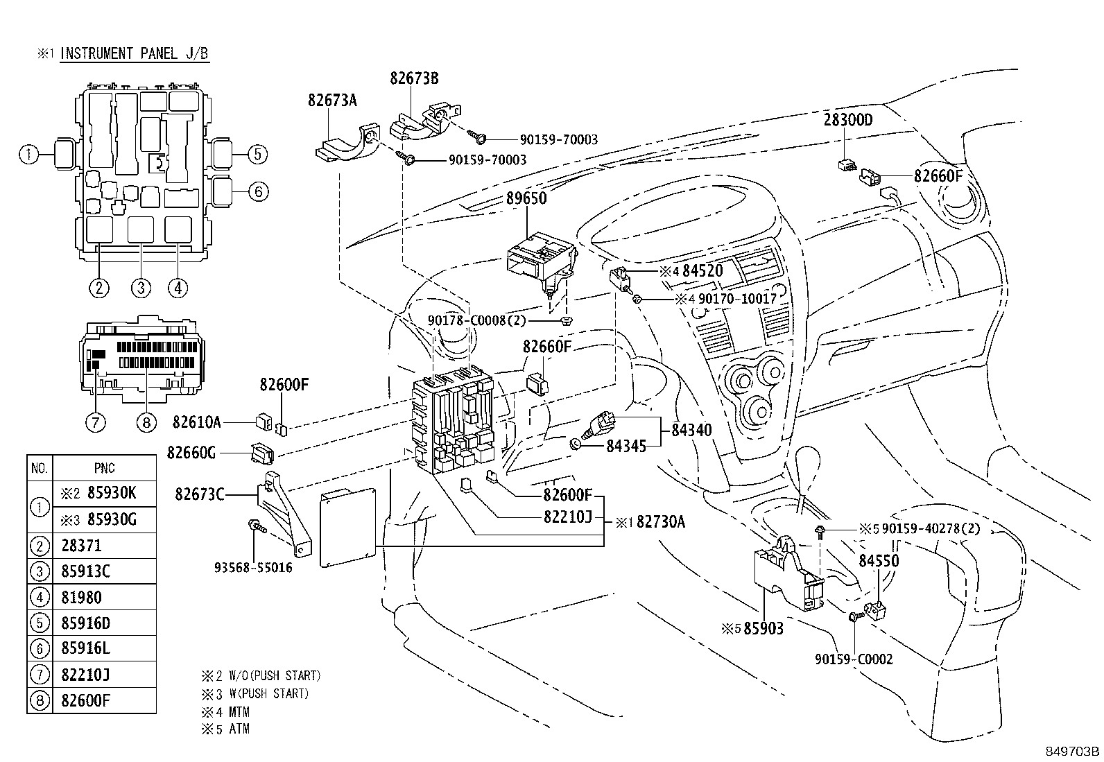 84140-0D261 SWITCH ASSY, HEADLAMP DIMMER product image