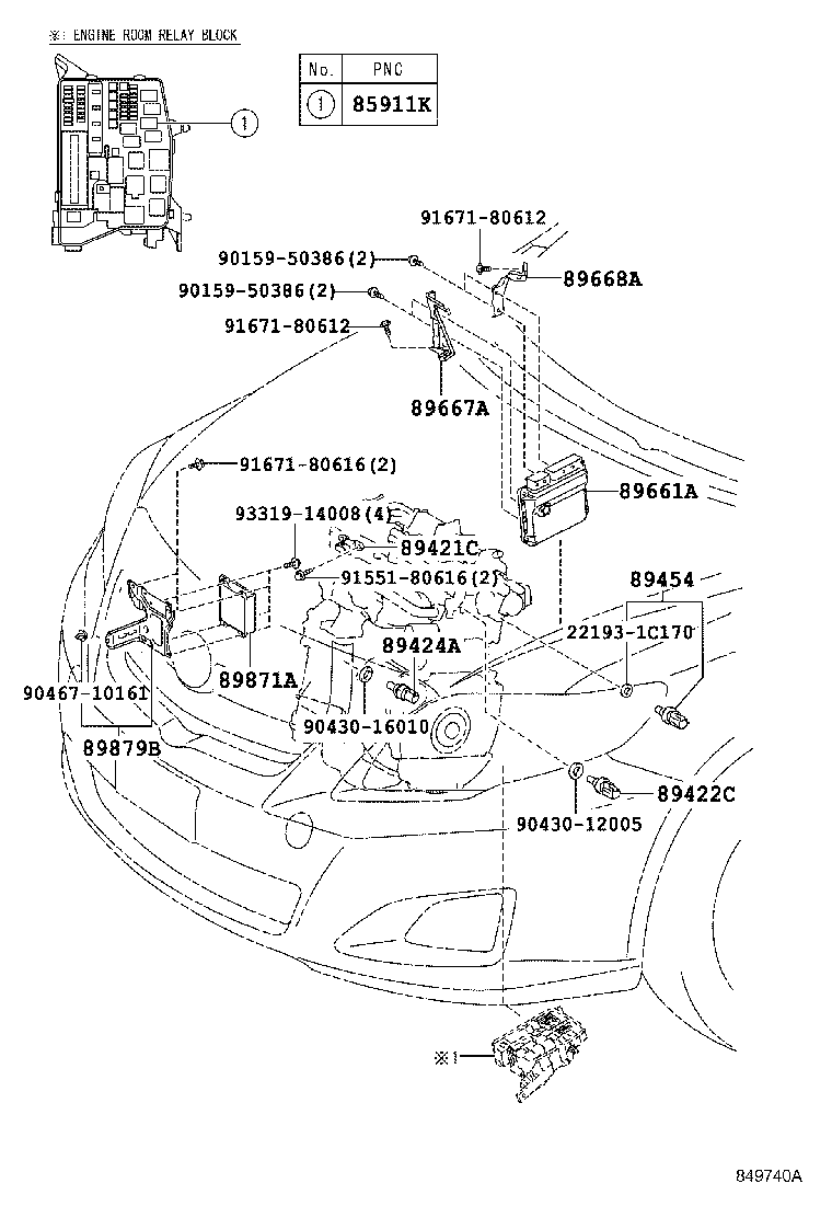 89660-0Z650 COMPUTER, ENGINE CONTROL product image