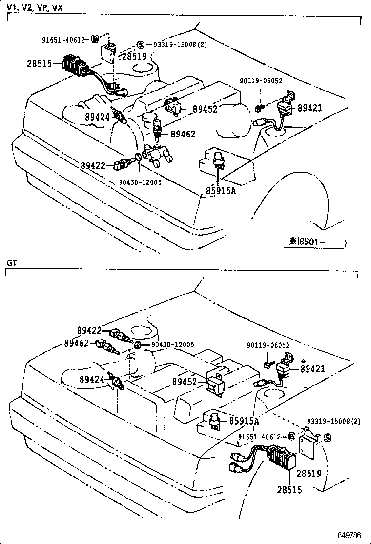 89668-24020 BRACKET, FUEL INJECTION COMPUTER product image