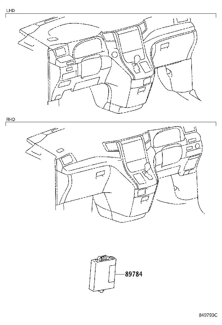 89784-58010 COMPUTER, IMMOBILIZER CODE product image