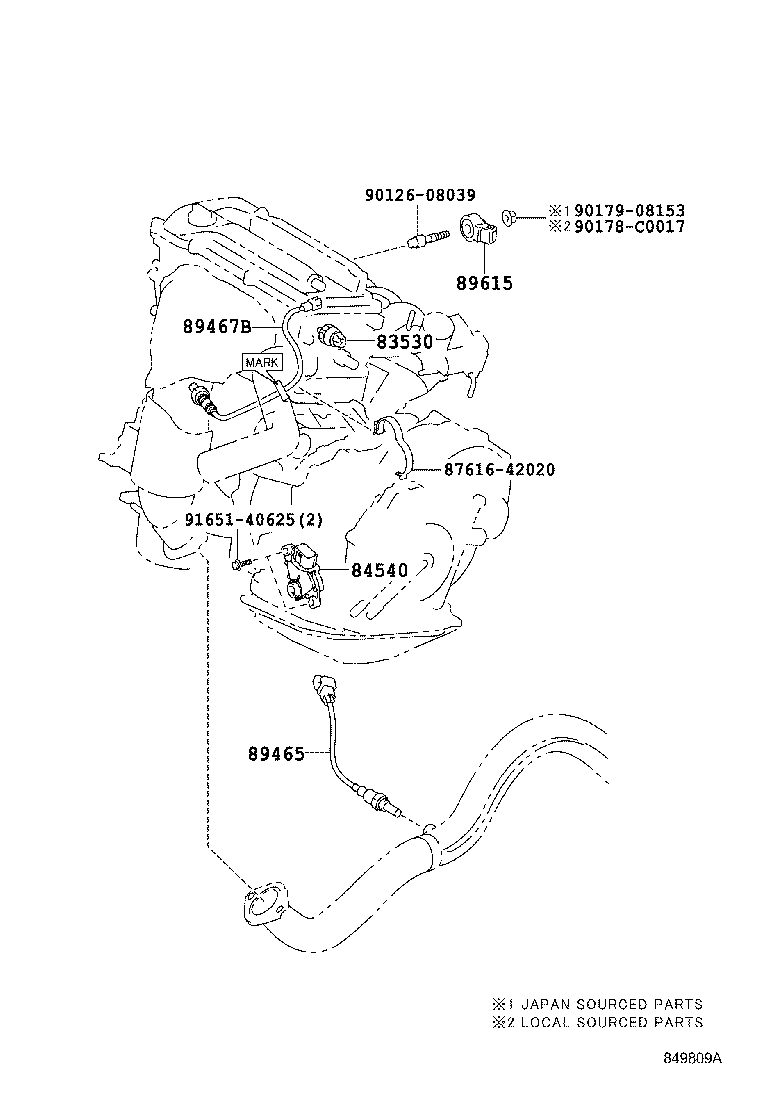 23080-31030 RESISTER, FUEL PUMP product image