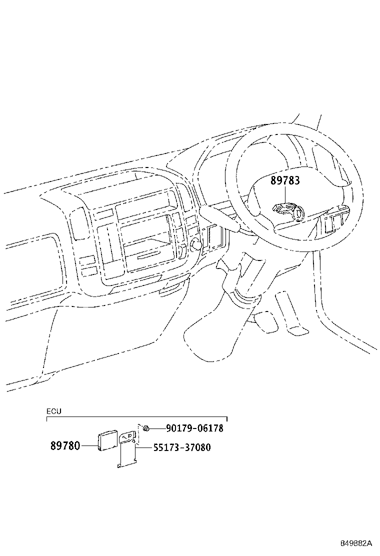 89780-37020 COMPUTER ASSY, TRANSPONDER KEY product image