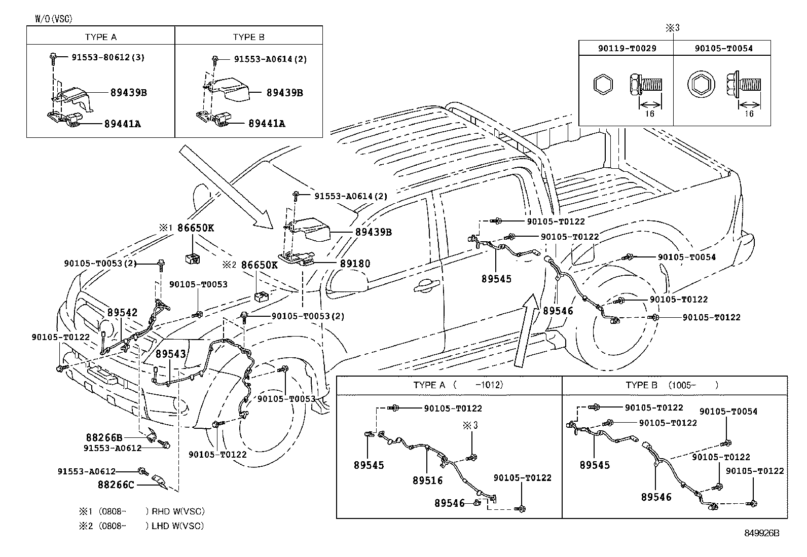89546-71030 SENSOR, SPEED, REAR LH product image