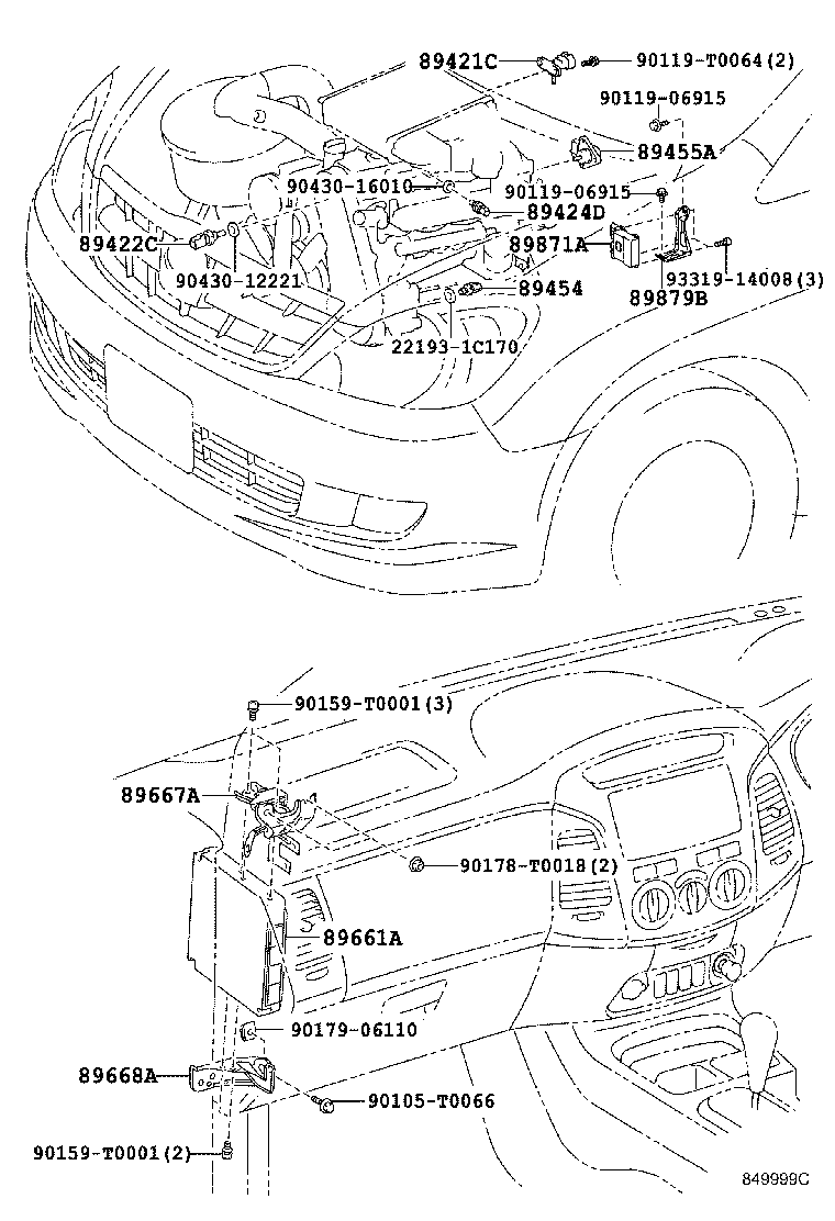 89879-71020 BRACKET, INJECTOR DRIVER product image