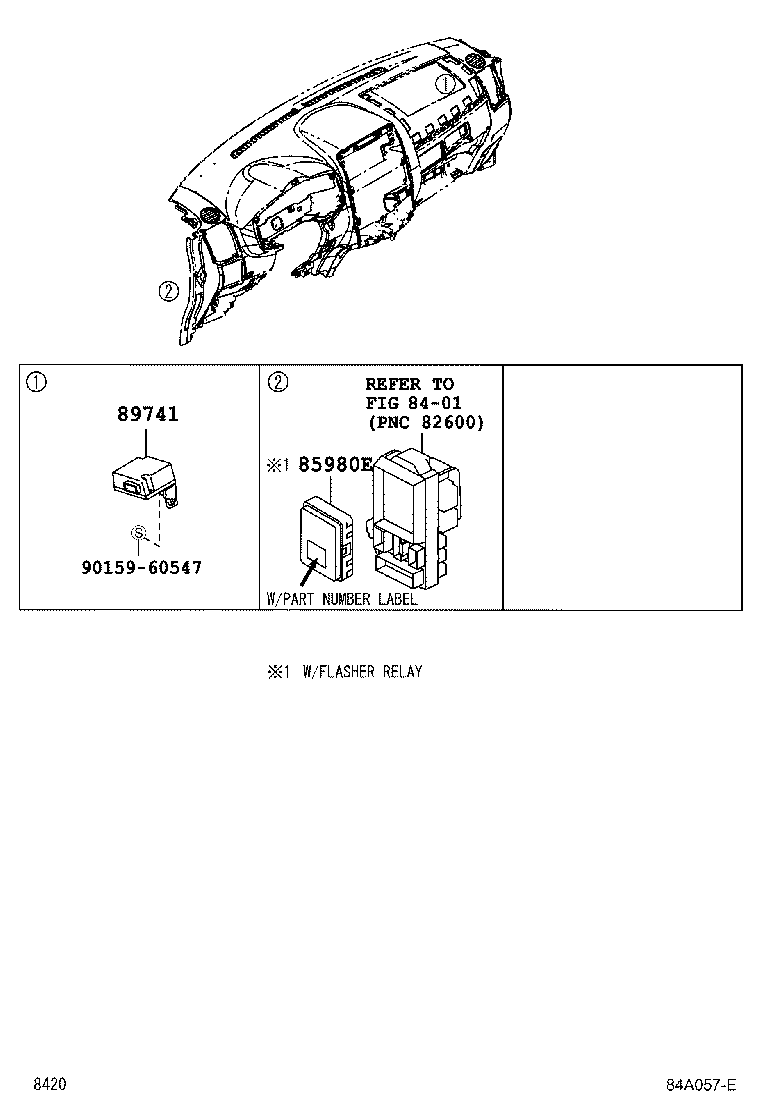 Toyota 85980-B4010 RELAY ASSY, DOOR CONTROL