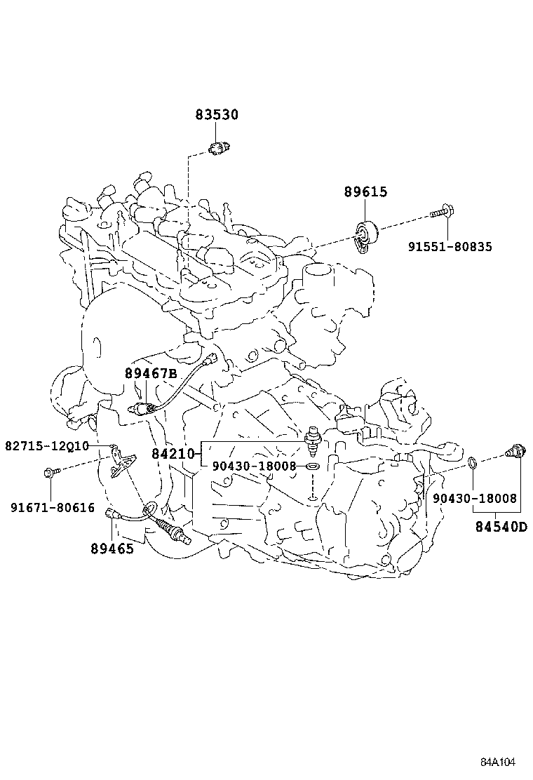 82730-12640 BLOCK ASSY, INSTRUMENT PANEL JUNCTION product image