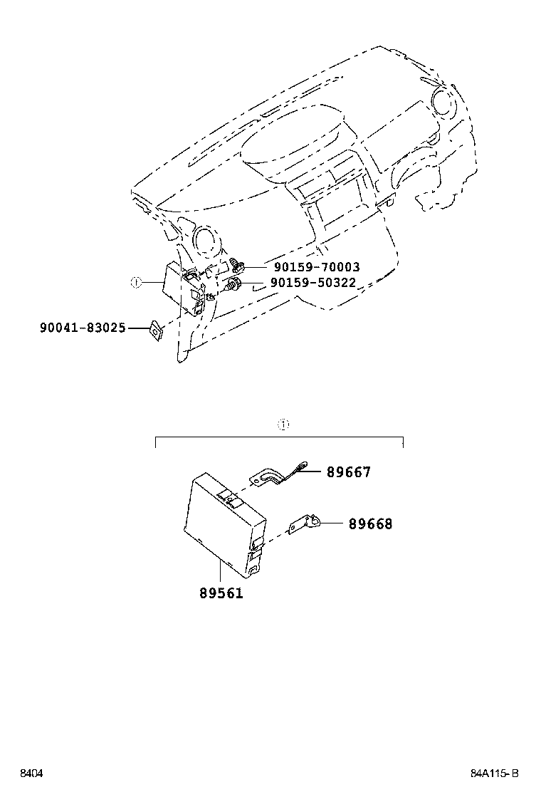 89667-B1050 BRACKET, ENGINE CONTROL COMPUTER product image