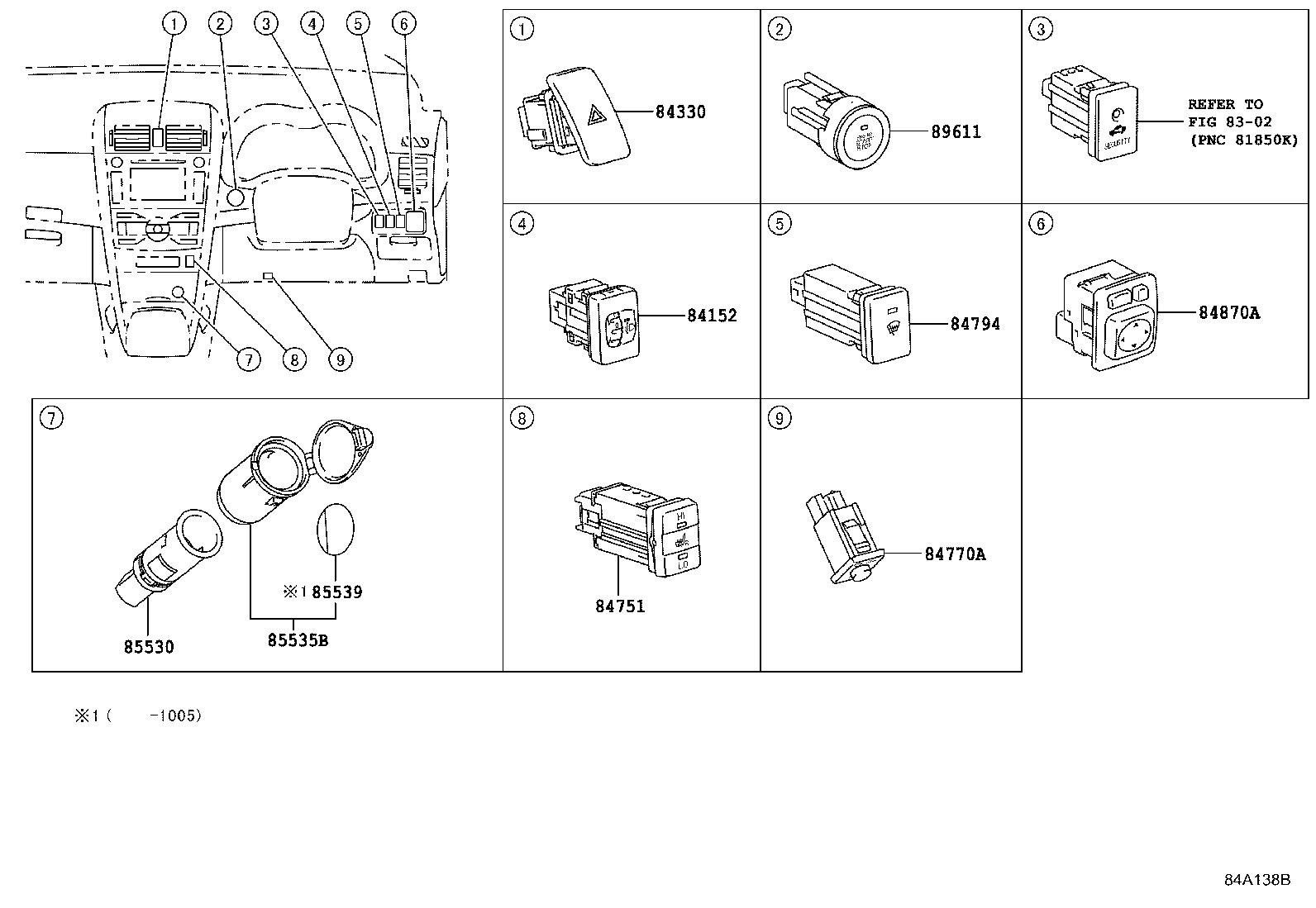83320-80439 GAGE ASSY, FUEL SENDER, NO.2 product image