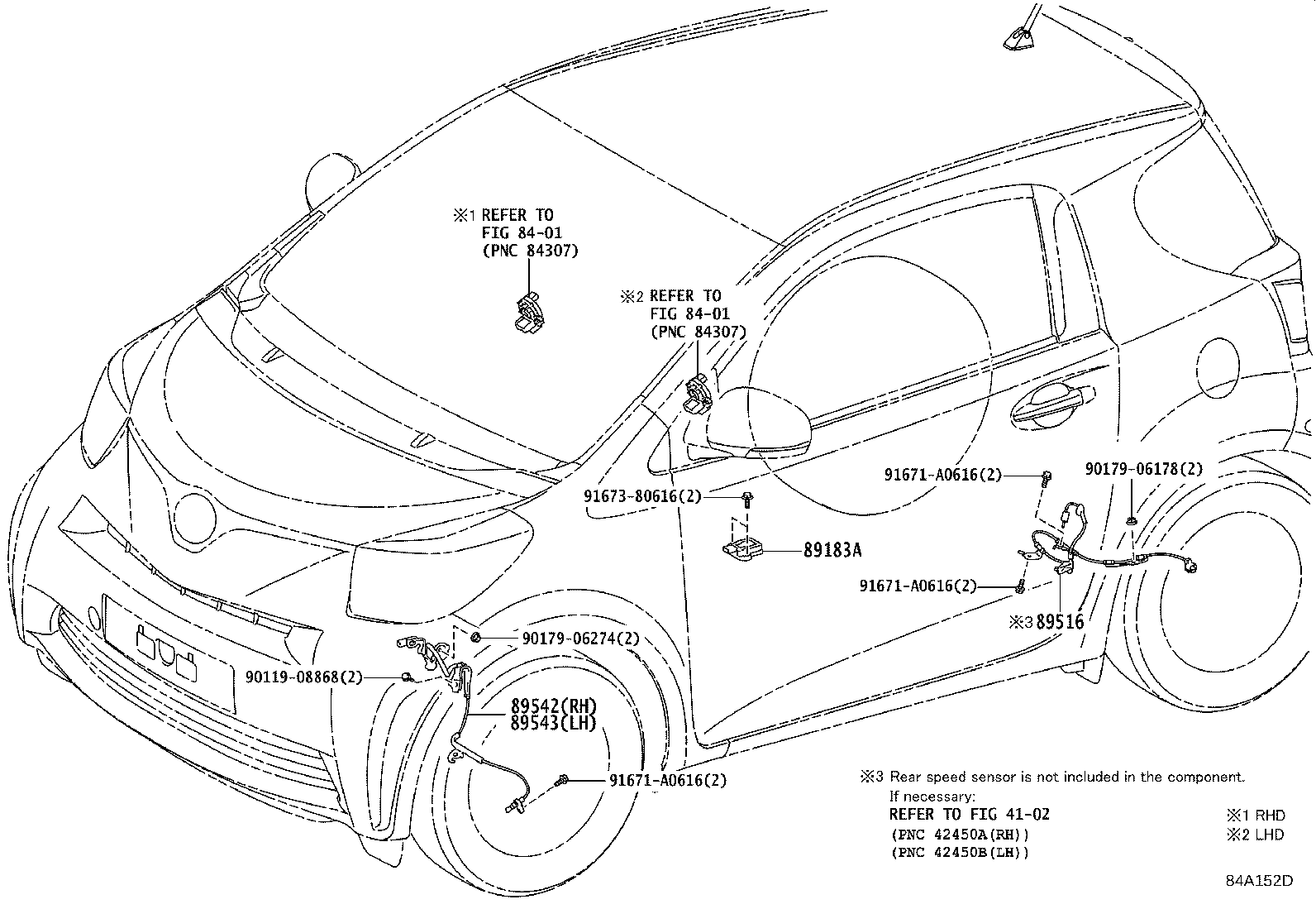 89183-48030 SENSOR, YAWRATE product image