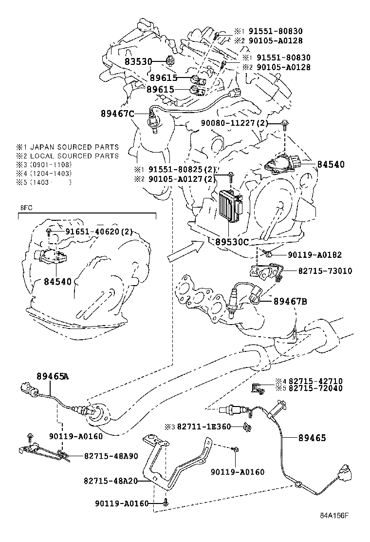 Toyota 89535-48012 COMPUTER ASSY, TRANSMISSION CONTROL