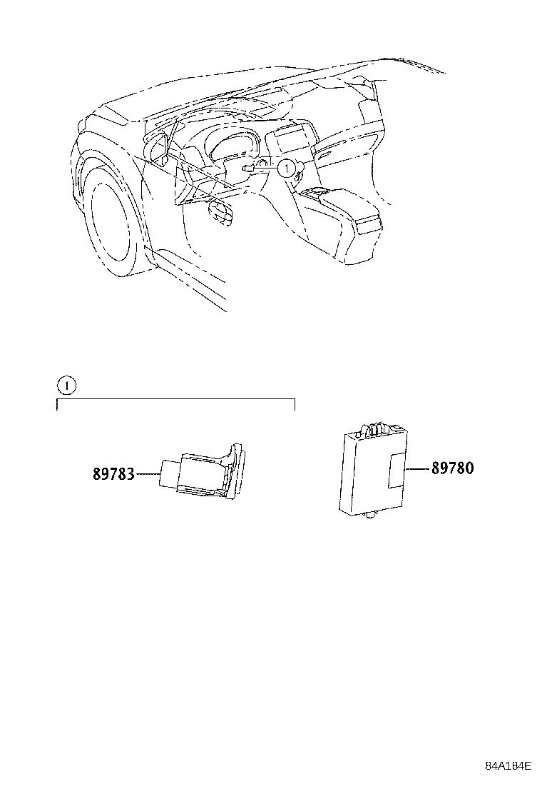 Toyota 89780-0T020 COMPUTER ASSY, TRANSPONDER KEY