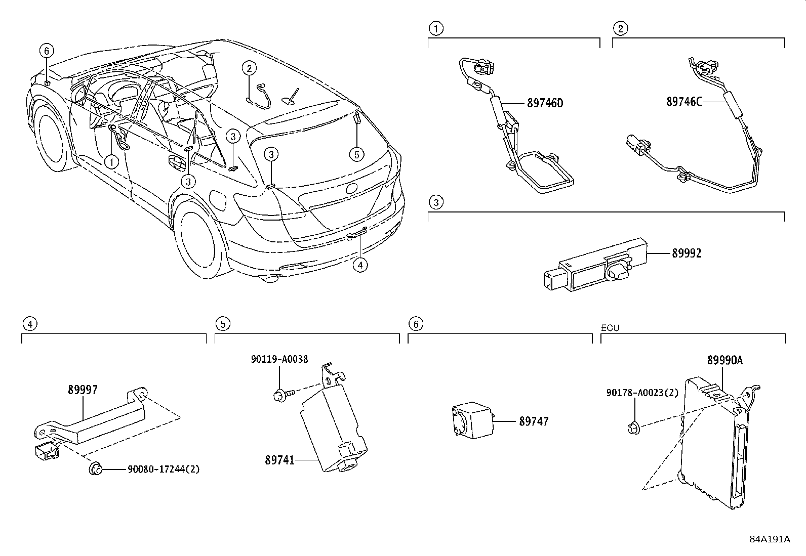 Toyota 89992-0T010 OSCILLATOR, INDOOR ELECTRICAL KEY