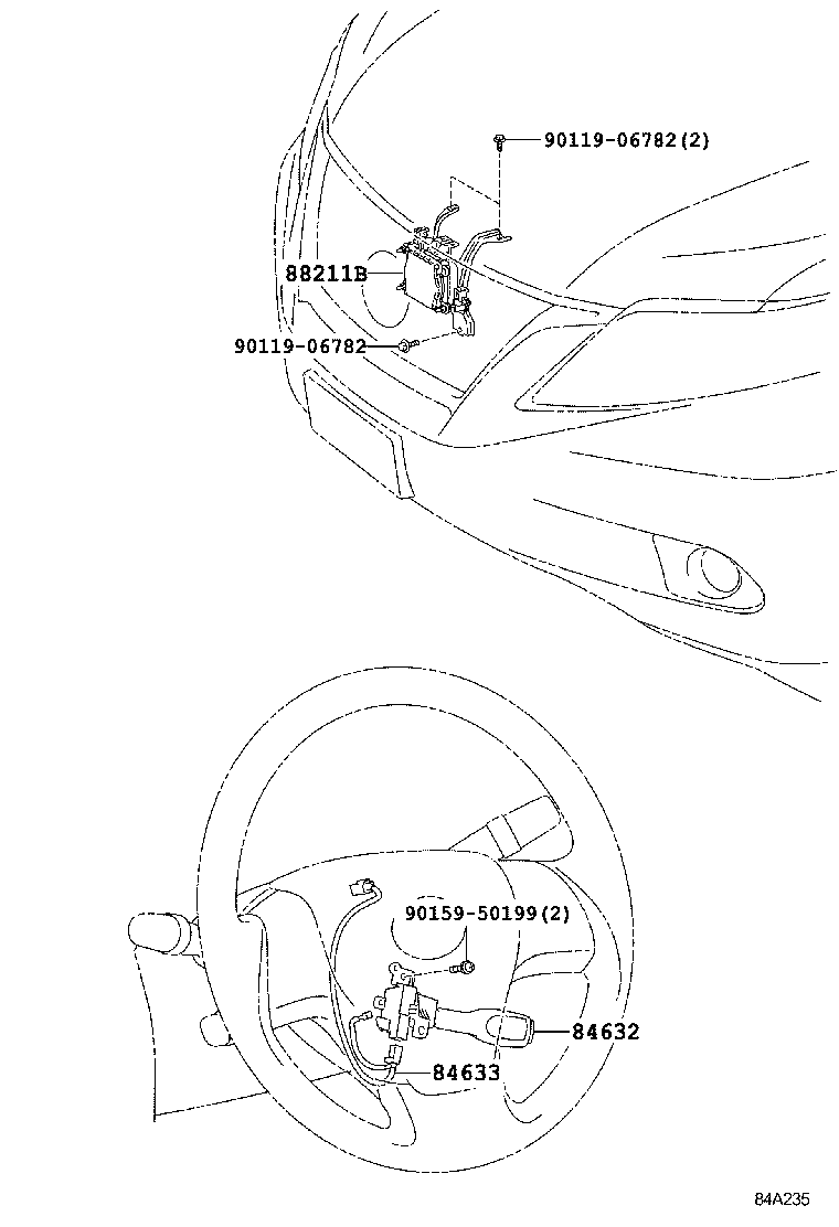 88210-48111 SENSOR ASSY, MILLIMETER WAVE RADAR product image