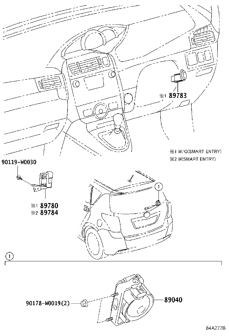 89780-0F060 COMPUTER ASSY, TRANSPONDER KEY product image