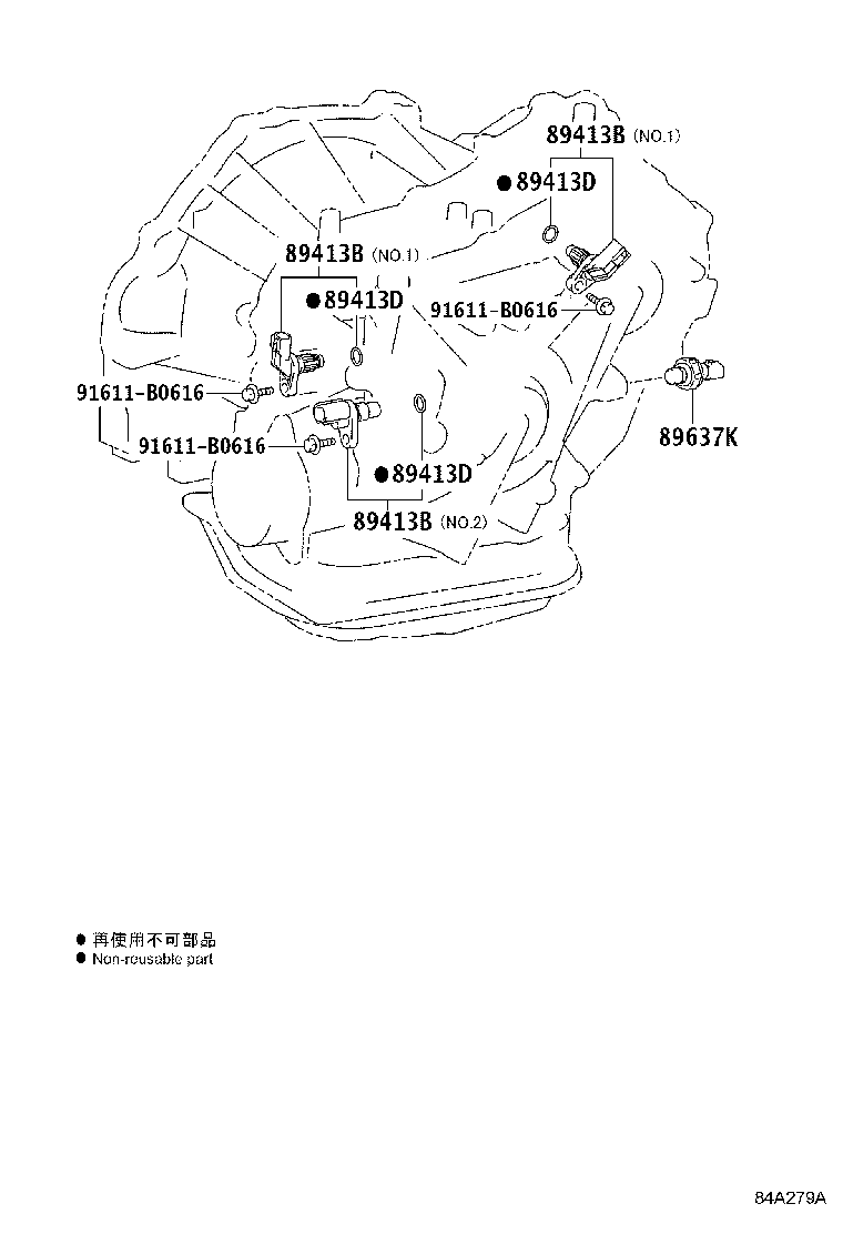 89413-33030 SENSOR, TRANSMISSION REVOLUTION product image