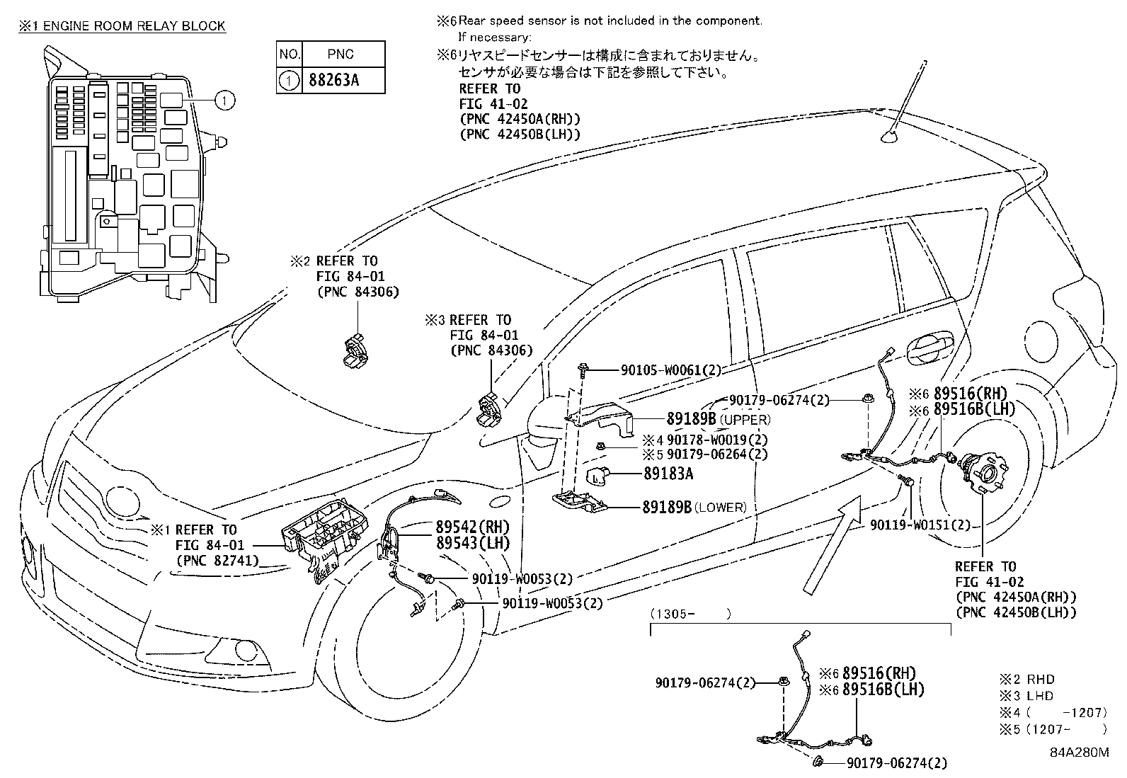 89189-02030 BRACKET, YAWRATE SENSOR product image