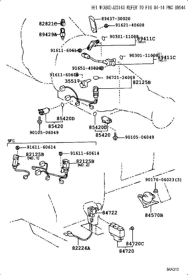 84570-30040 SWITCH ASSY, KICK DOWN product image