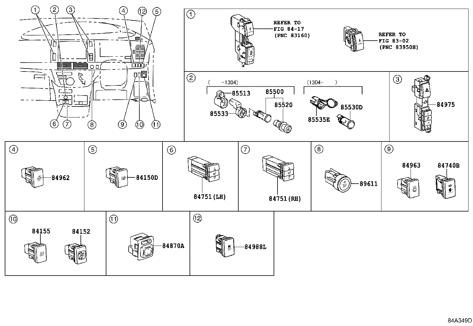 82663-28040 COVER, RELAY BLOCK, LOWER, NO.2 product image