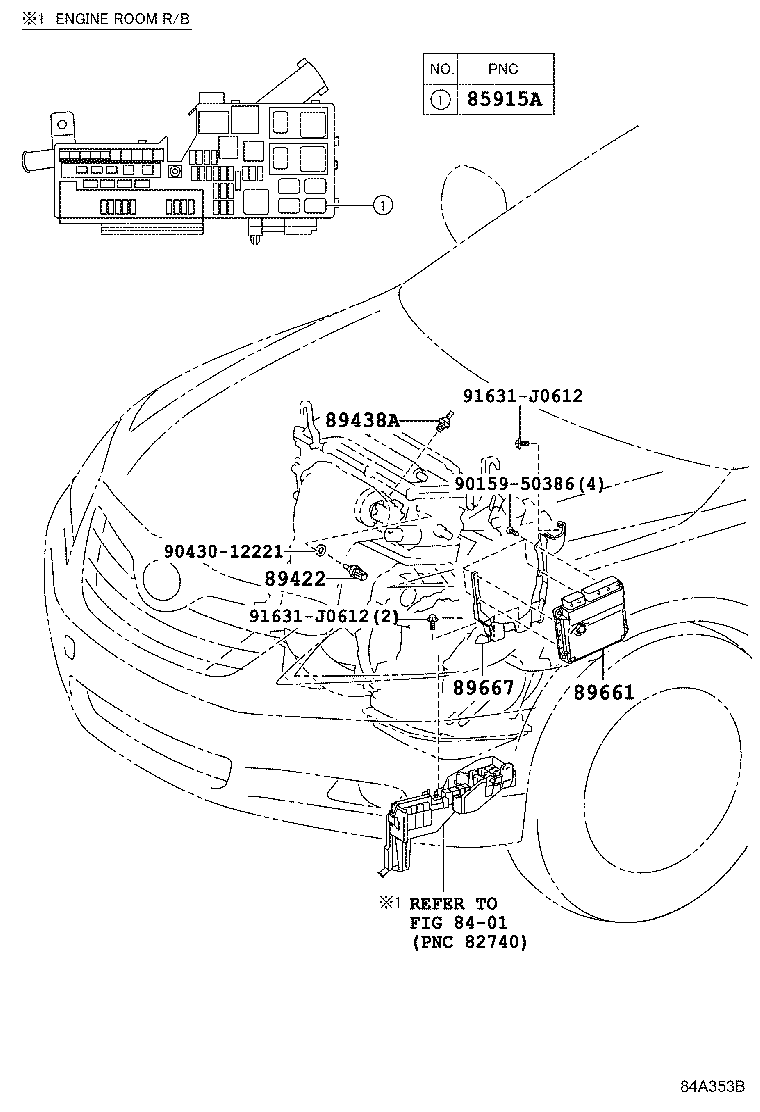 Toyota 89661-33F02 COMPUTER, ENGINE CONTROL