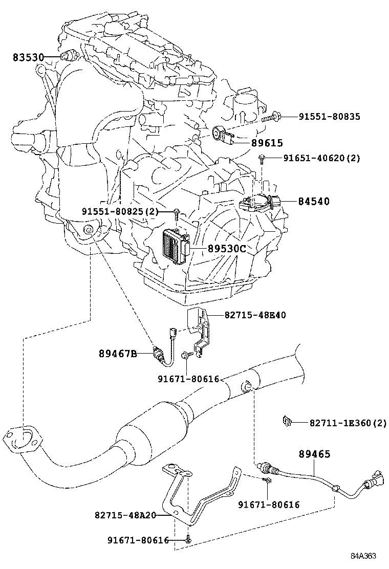 82730-48890 BLOCK ASSY, INSTRUMENT PANEL JUNCTION product image