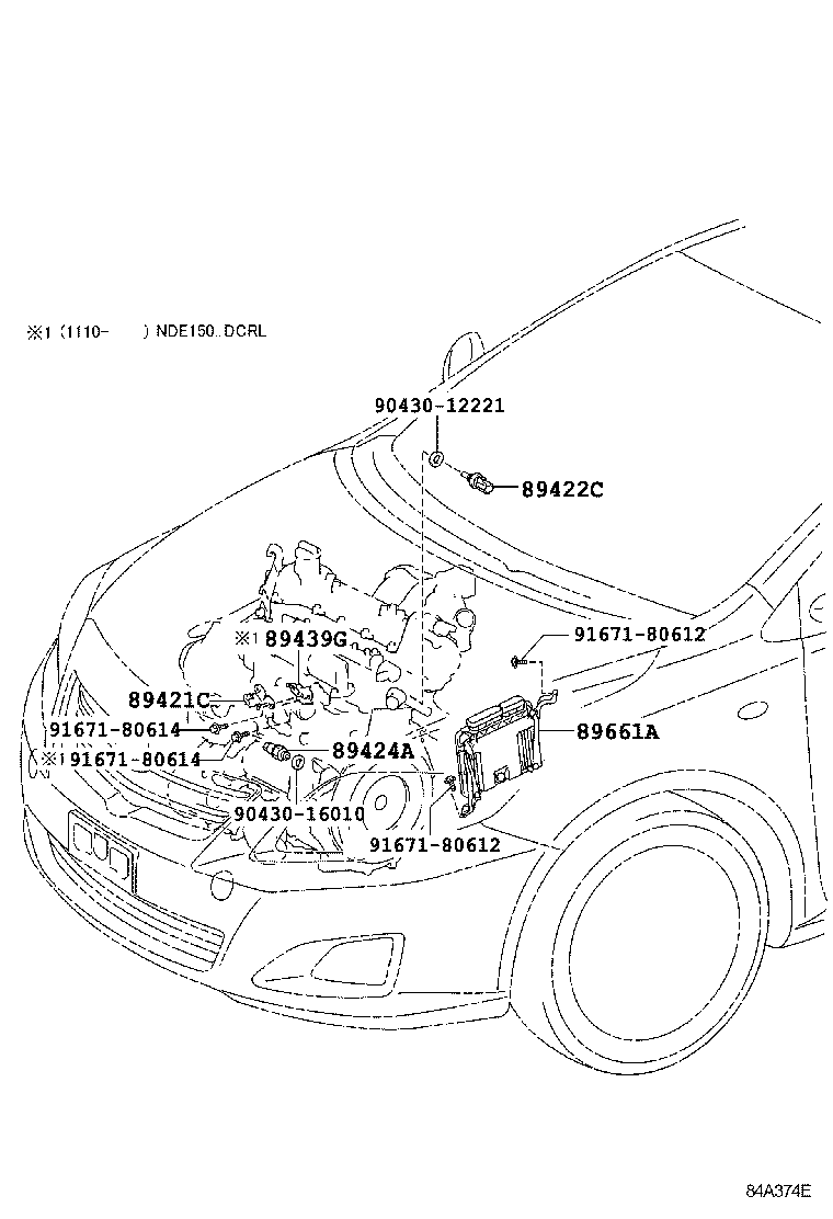 89660-12C40 COMPUTER, ENGINE CONTROL product image