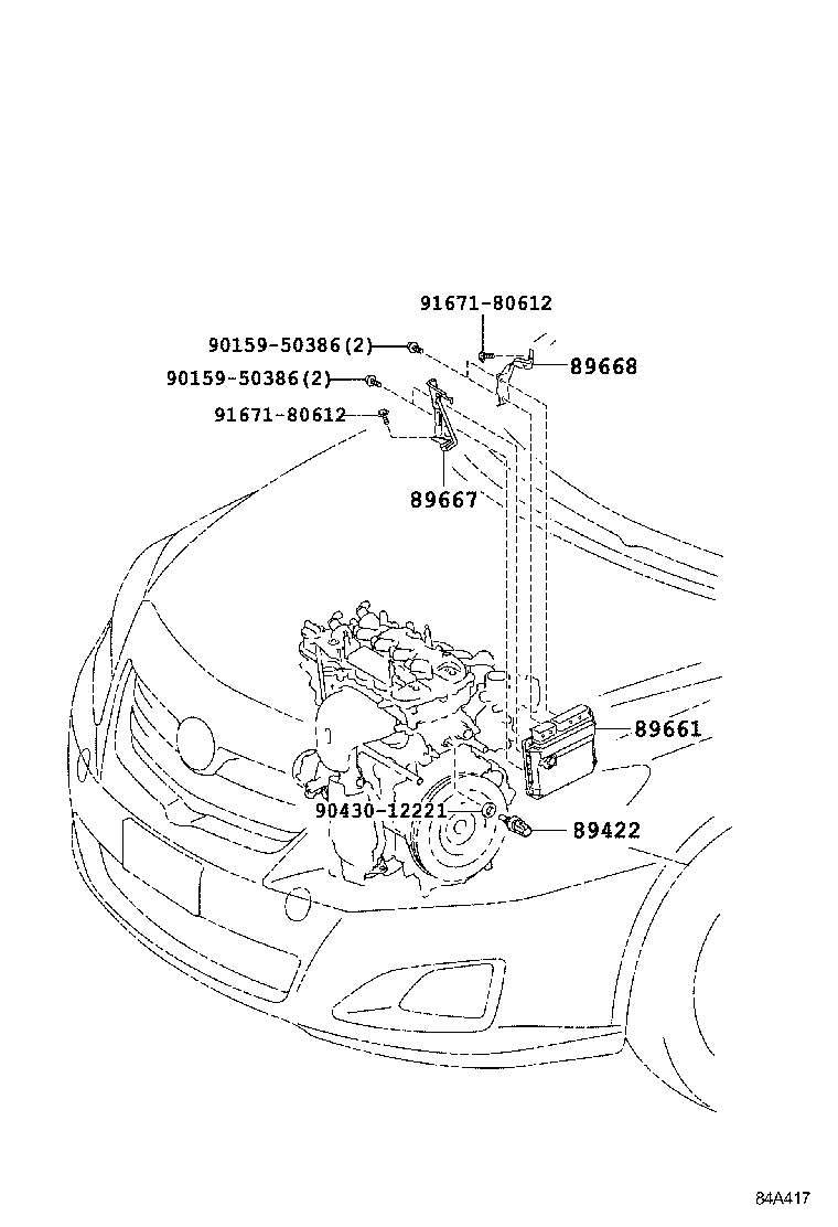 89661-02G60 COMPUTER, ENGINE CONTROL product image
