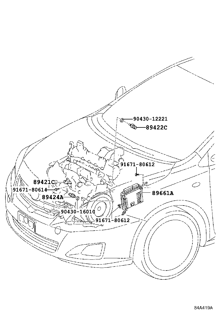 89661-02S41 COMPUTER, ENGINE CONTROL product image