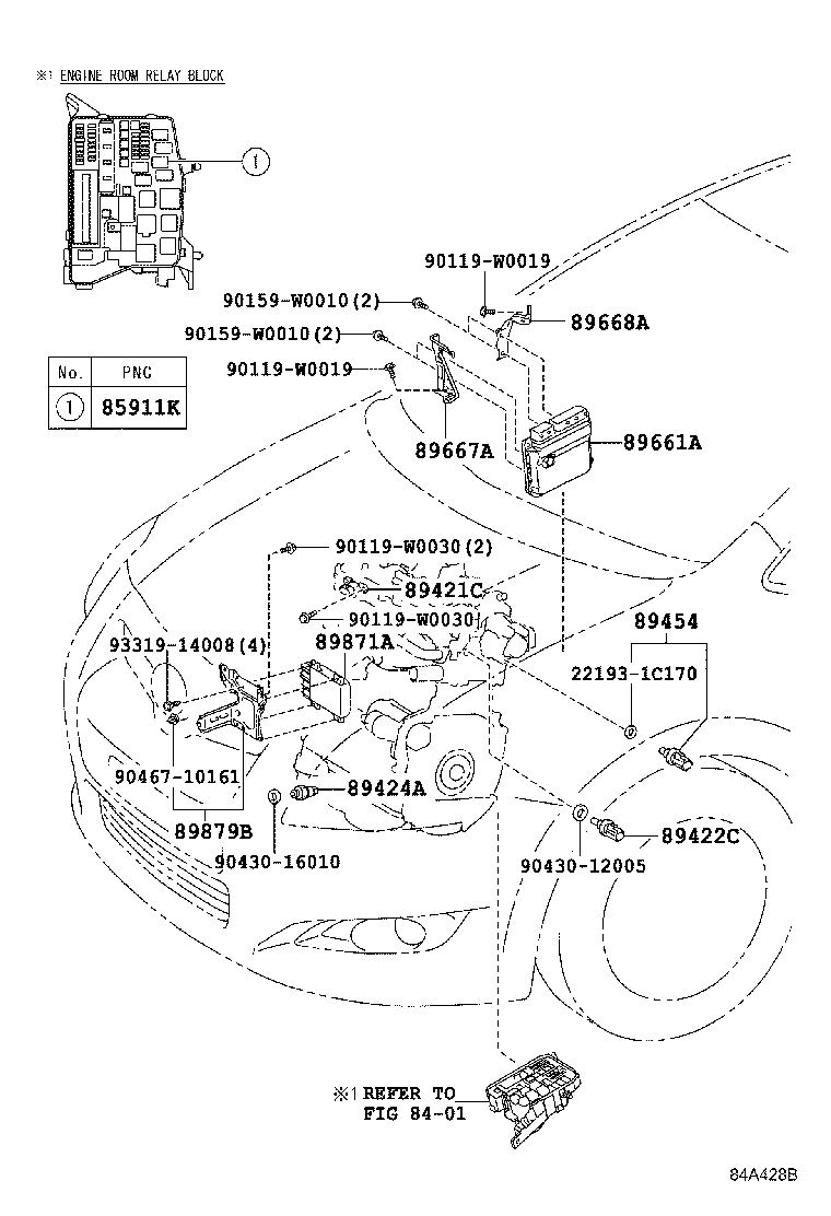 89660-0Z561 COMPUTER, ENGINE CONTROL product image