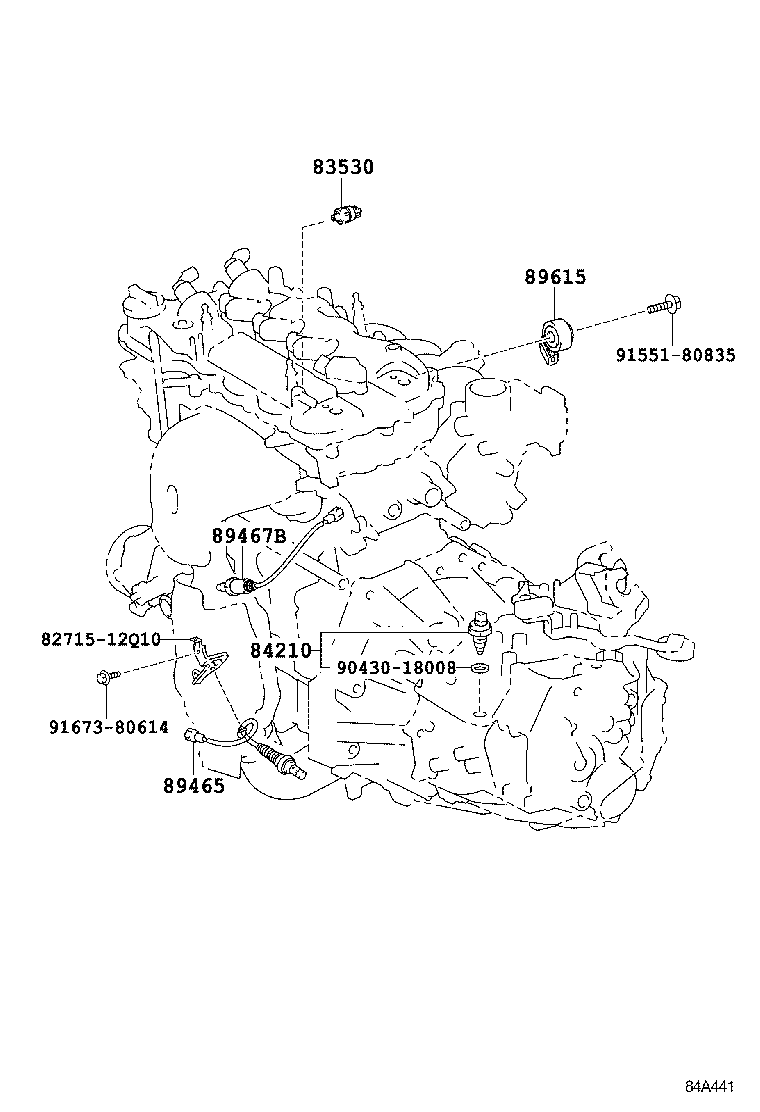 84140-02411 SWITCH ASSY, HEADLAMP DIMMER product image