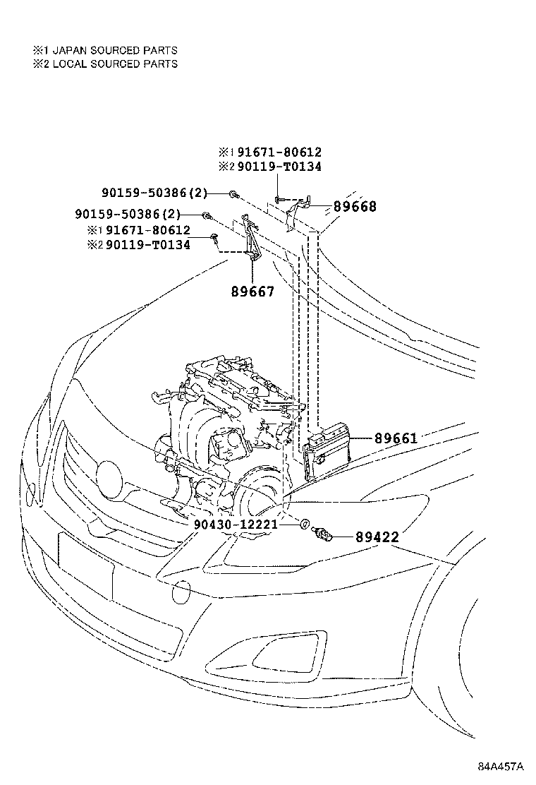 89661-02G60 COMPUTER, ENGINE CONTROL product image