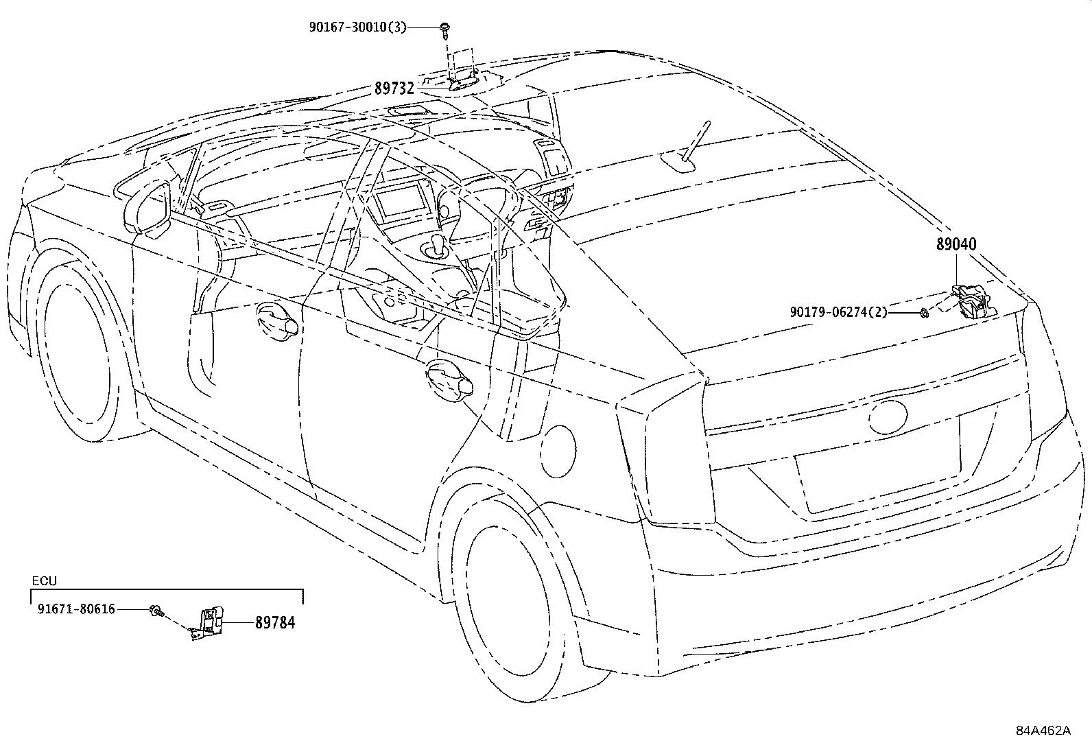 89040-47010 SIREN ASSY, THEFT WARNING product image