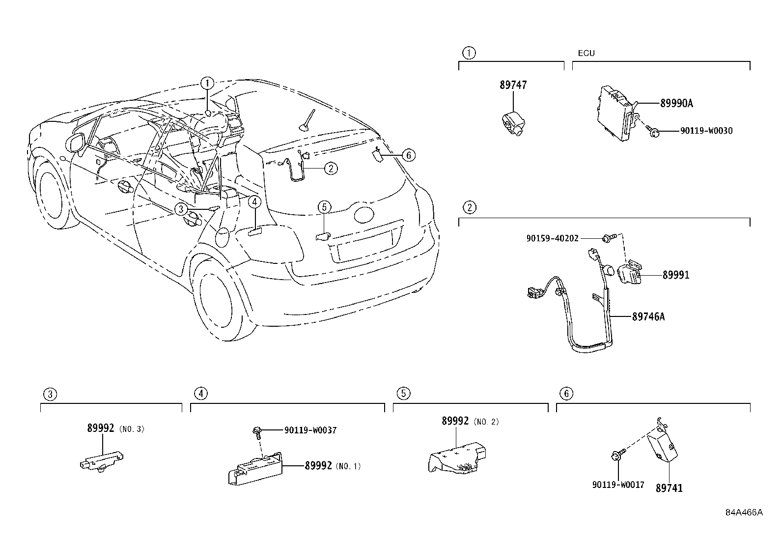 89740-02011 RECEIVER, DOOR CONTROL product image