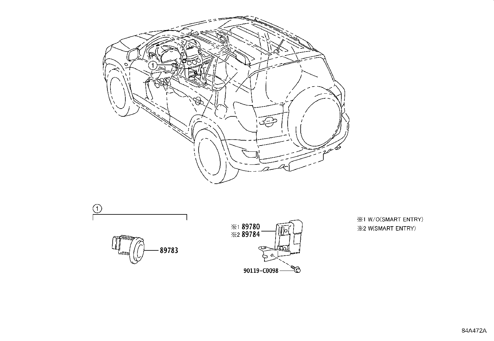 89780-0R020 COMPUTER ASSY, TRANSPONDER KEY product image