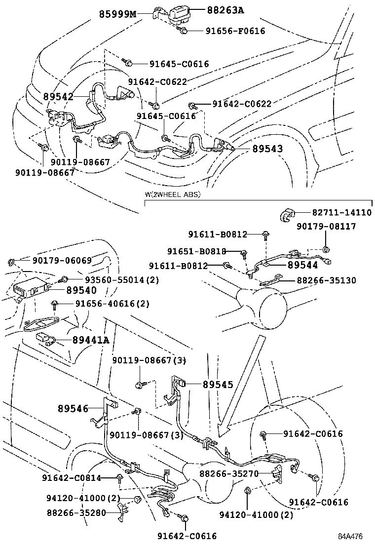 89441-35010 SENSOR, DECELERATION product image