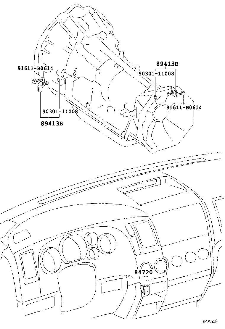 89413-0C021 SENSOR, TRANSMISSION REVOLUTION, (NT) product image