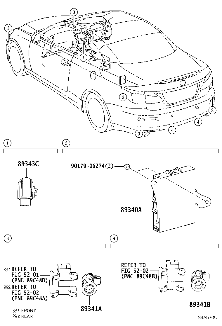 89340-53010 COMPUTER ASSY, CLEARANCE WARNING product image