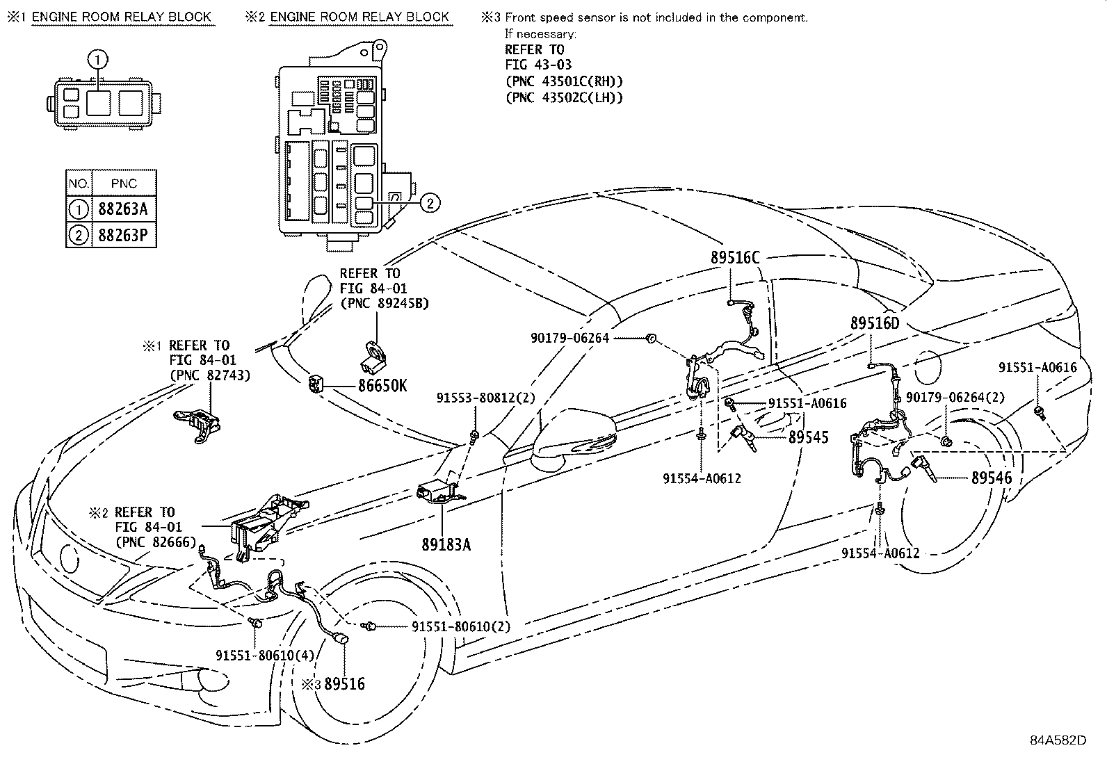 89516-53010 WIRE, SKID CONTROL SENSOR, RH product image