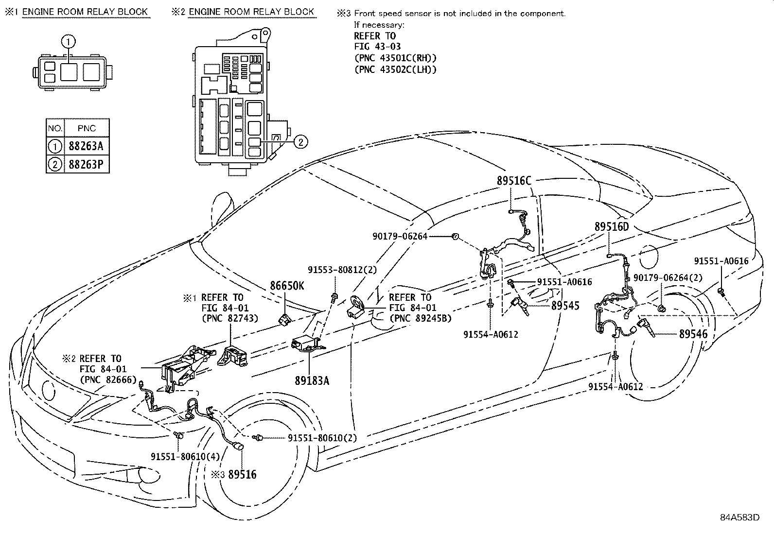 89516-53010 WIRE, SKID CONTROL SENSOR, RH product image
