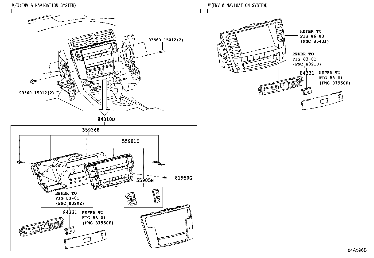 84040-53140 MASTER SWITCH ASSY, POWER WINDOW REGULATOR product image