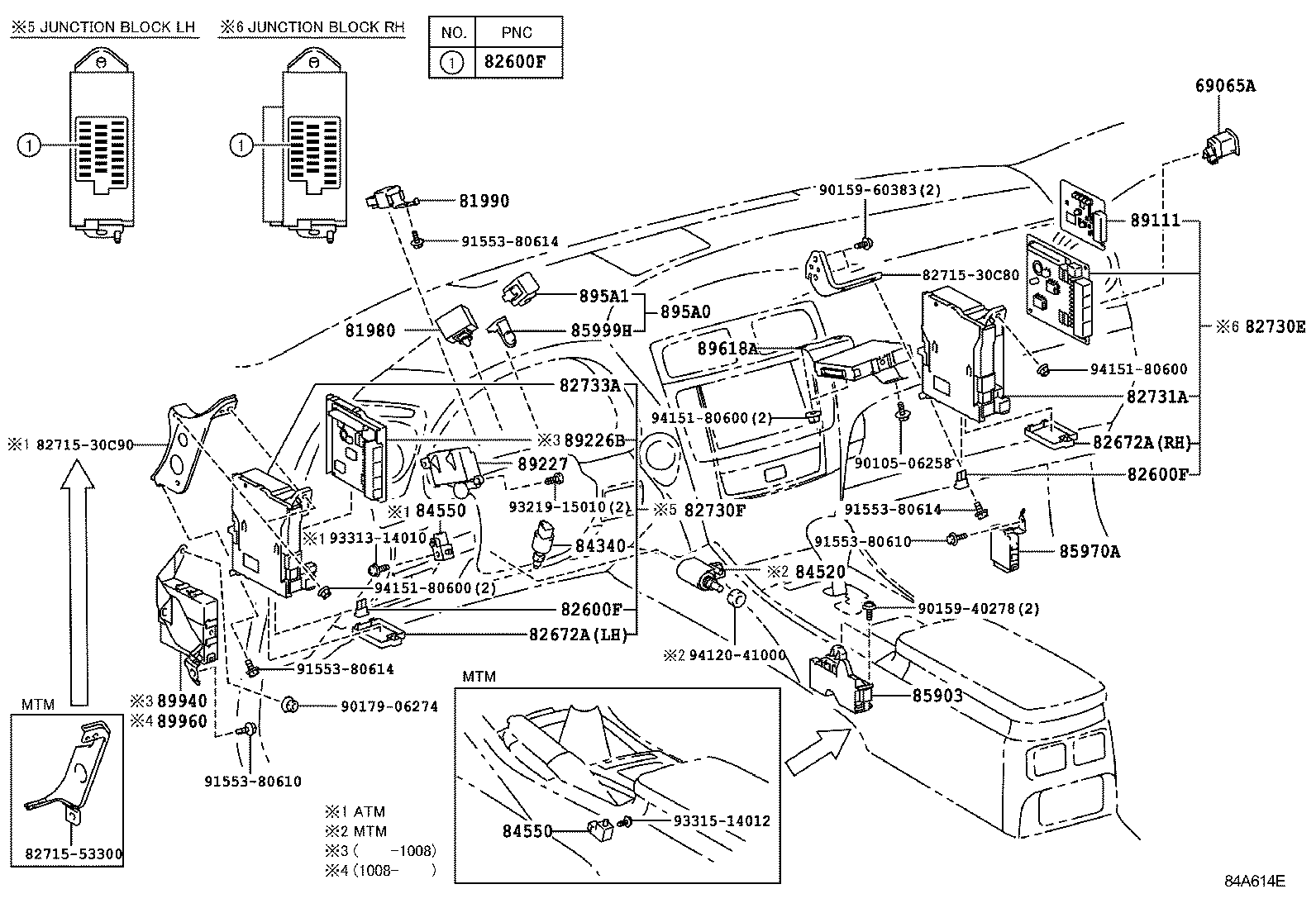 84040-53140 MASTER SWITCH ASSY, POWER WINDOW REGULATOR product image