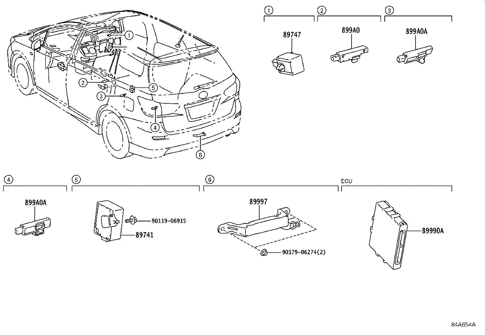 89741-68071 RECEIVER, DOOR CONTROL product image
